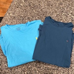 Men’s size L Polo and Tommy Hilfiger t shirts